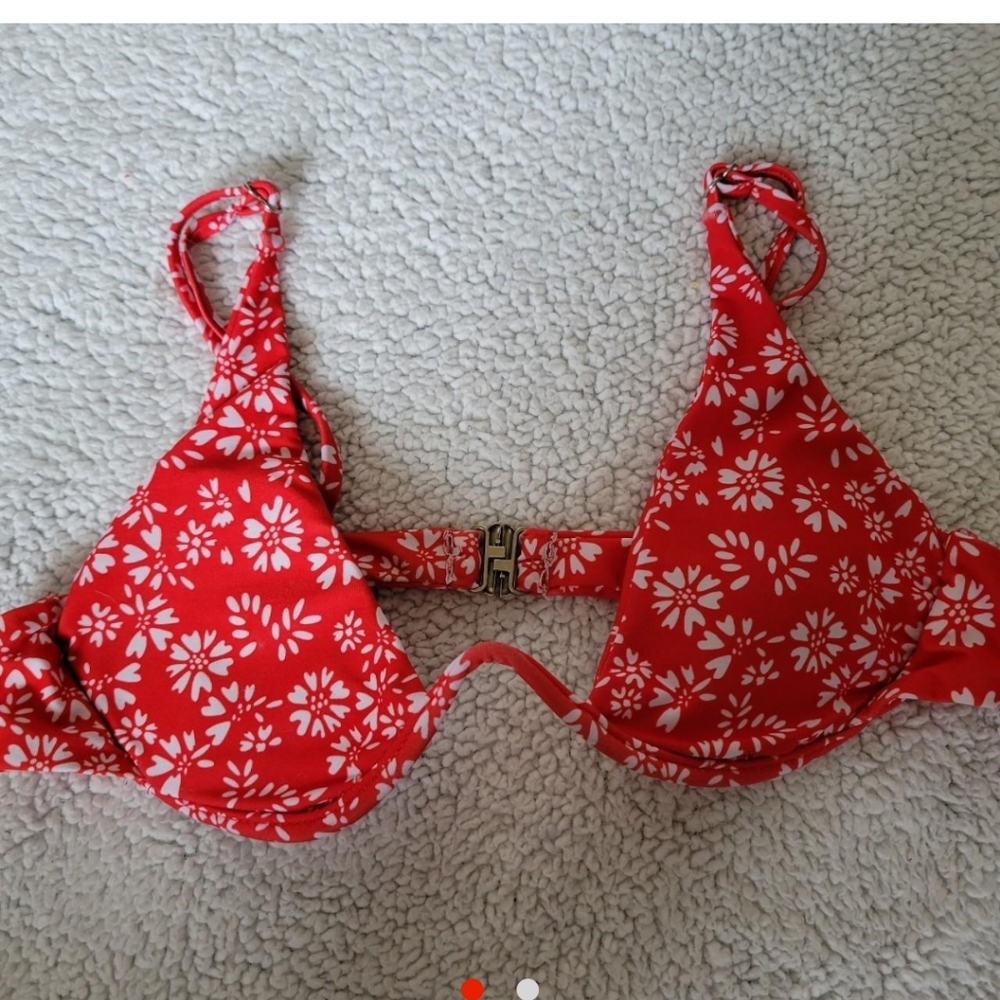 Red bikini top